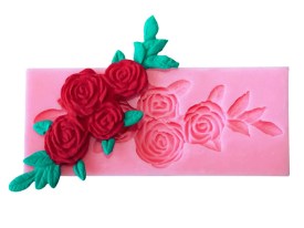 Molde silicona guarda 4 rosas 